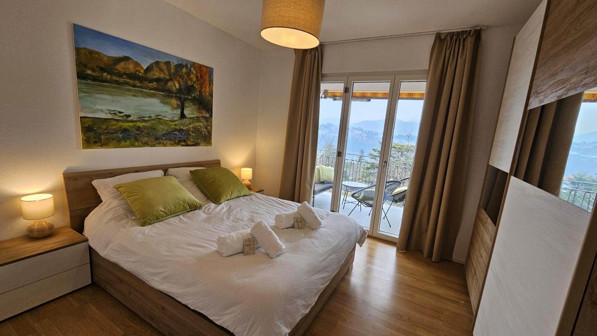 Bellavista Apartment With Free Parking ルガーノ エクステリア 写真